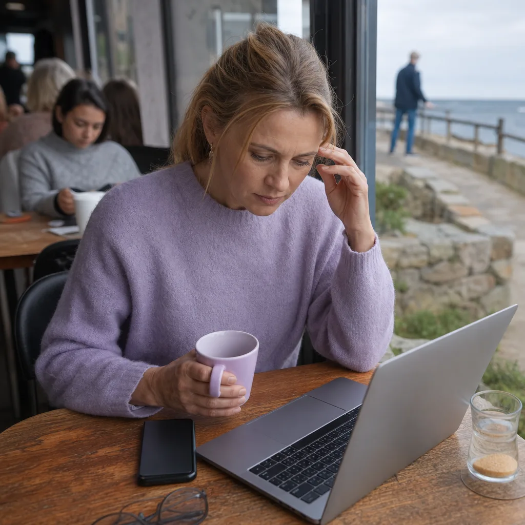 People having a first date at a busy café near Liberation Square in St Helier